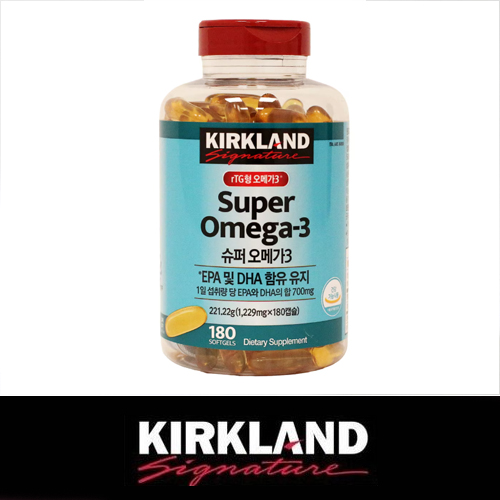 [KIRKLAND] (hp) Super Omega 3 with EPA + DHA 180 Softgels / 312/51250(0.55) / 22,000 won(R) / S