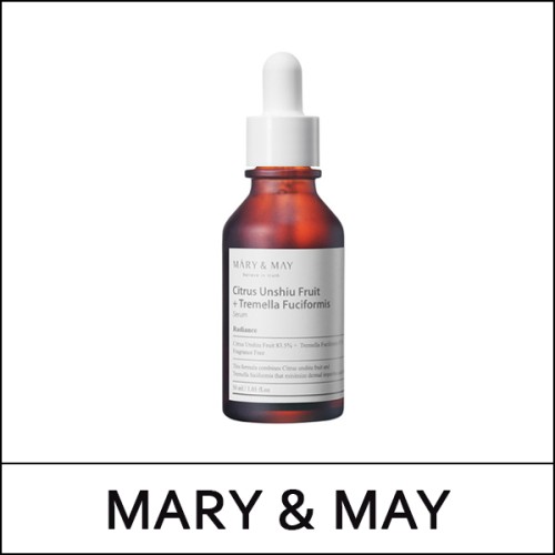 [MARY & MAY] (bo) Citrus Unshiu Fruit + Tremella Fuciformis Serum 30ml / 2026.08 / 9799(14) / 3,000 won(14)