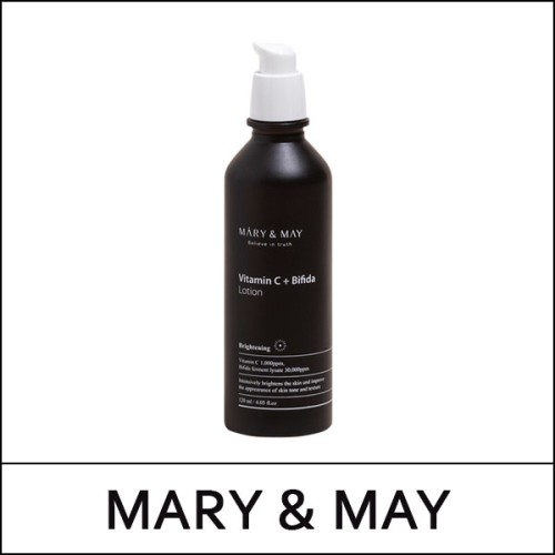 [MARY & MAY] (sc) Vitamin C + Bifida Lotion 120ml / EXP 2026.12 / Box 20 / (bo) 8799(4) / 6,000 won