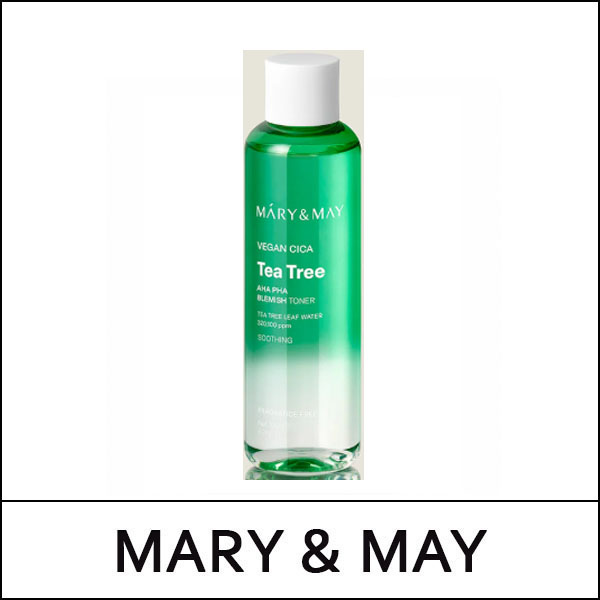 [MARY & MAY] (bo) Vegan Cica Tea Tree AHA PHA Blemish Toner 200ml / New 2026 / 3815(6) / 9,600 won(R)