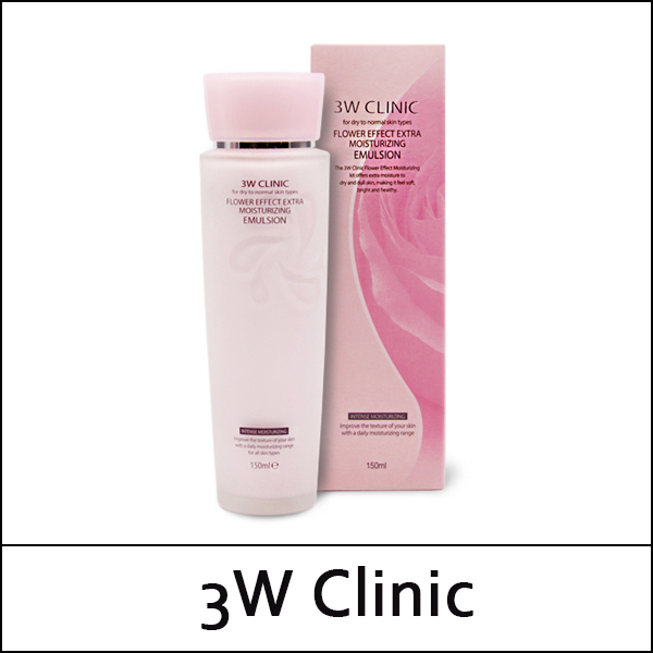 [3W Clinic] (b) Flower Effect Extra Moisturizing Emulsion 150ml /  EXP 2027.01 / 0399(4) / 1,500 won(R)