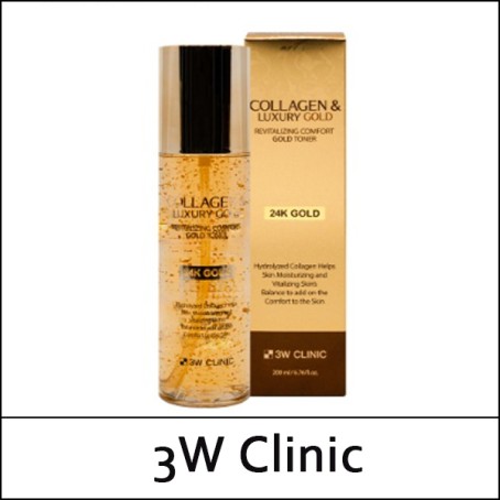 [3W Clinic] (b) Collagen & Luxury Gold Revitalizing Comfort Gold Toner 200ml / 8415(6) / 5,600 won(R)