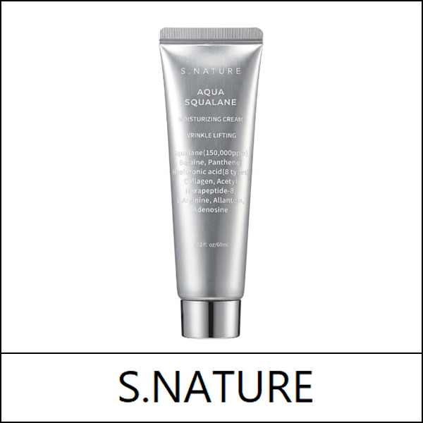 [S.NATURE] (oy) Aqua Squalane Moisturizing Cream 60ml / 82(252)99(11) / 28,000 won(R)