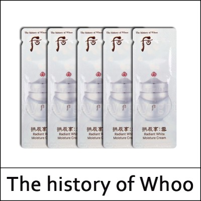 [The History Of Whoo] (sg) Gongjinhyang Seol Radiant White Moisture Cream 1ml*120ea(Total 120ml) / 설 미백 수분크림 / 352(32)/22(02)35(7) / 29,700 won(R) / S