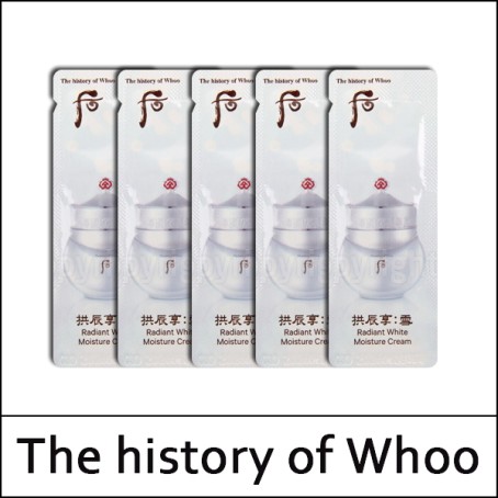 [The History Of Whoo] (sg) Gongjinhyang Seol Radiant White Moisture Cream 1ml*120ea(Total 120ml) / 설 미백 수분크림 / 352(32)/22(02)35(7) / 29,700 won(R) / S
