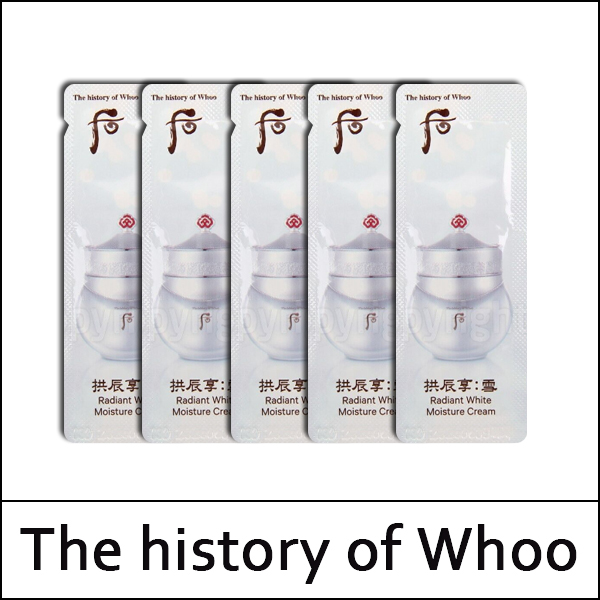 [The History Of Whoo] (sg) Gongjinhyang Seol Radiant White Moisture Cream 1ml*120ea(Total 120ml) / 설 미백 수분크림 / 352(32)/22(02)35(7) / 29,700 won(R) / S