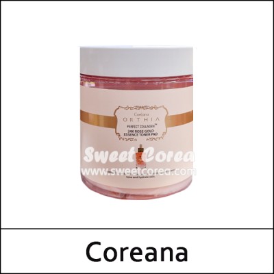 [Coreana] (a) ORTHIA Perfect Collagen 24K Rose Gold Essence Toner Pad (100ea)350ml / Box 30 / (boL) 58/8850(3) / 9,200 won(R)