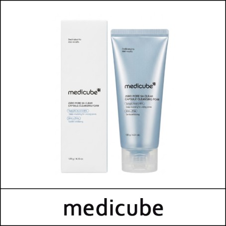 [medicube] (j) Zero Pore Sa Clear Capsule Cleansing Foam 120g / 401(59)01(10) / 11,500 won(R)