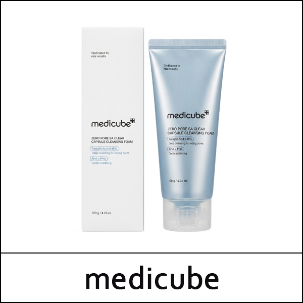 [medicube] (j) Zero Pore Sa Clear Capsule Cleansing Foam 120g / 401(59)01(10) / 11,500 won(R)