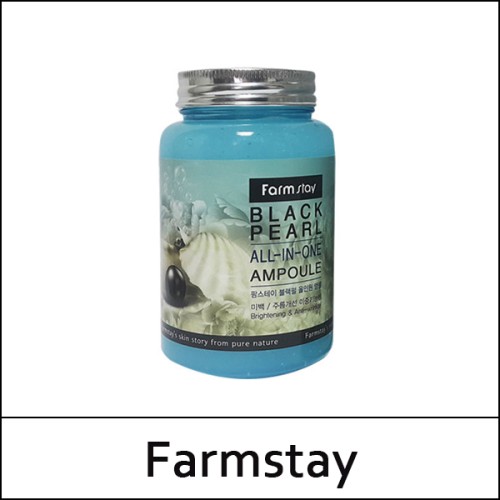 [Farmstay] (a) Black Pearl All in One Ampoule 250ml / EXP 2026.05 / 6599(4) / 4,000 won(R)