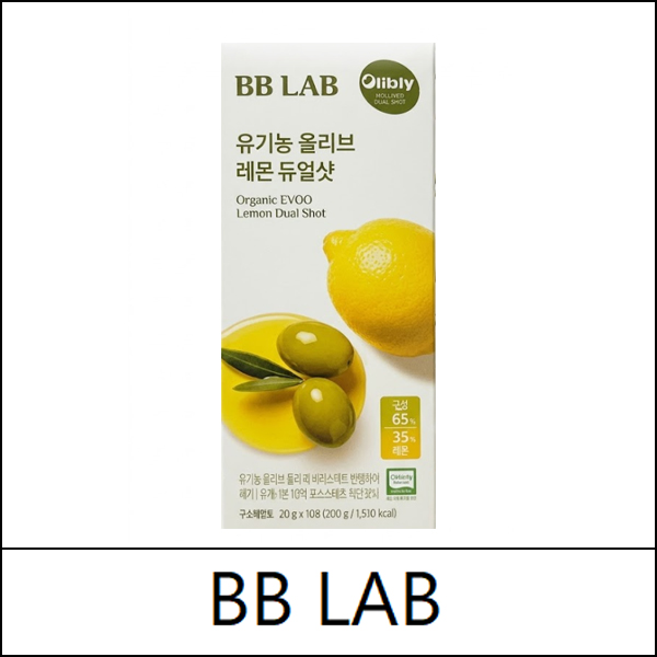 [BB LAB] (bo) Organic EVOO Lemon Dual Shot (20g × 10 sticks) 1 Pack / (sg) 231(21) / 38(57)07(6) / 14,200 won(R) / S