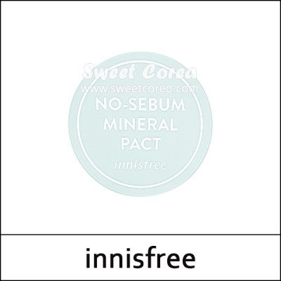 [innisfree] ★ Sale 37% ★ (ttS) No Sebum Mineral Pact 8.5g / No-Sebum Control / Box 10/100 / (cu) 57 / 0950() / 15,000 won(24)