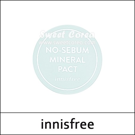 [innisfree] ★ Sale 38% ★ (ttS) No Sebum Mineral Pact 8.5g / No-Sebum Control / Box 10/100 / (cu) 38/57 / 0950() / 15,000 won(24)