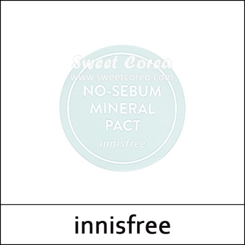 [innisfree] ★ Sale 37% ★ (ttS) No Sebum Mineral Pact 8.5g / No-Sebum Control / Box 10/100 / (cu) 57 / 0950() / 15,000 won(24)