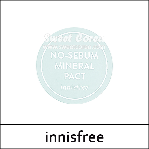 [innisfree] ★ Sale 38% ★ (ttS) No Sebum Mineral Pact 8.5g / No-Sebum Control / Box 10/100 / (cu) 38/57 / 0950() / 15,000 won(24)
