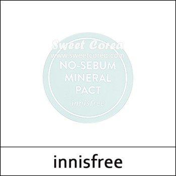 [innisfree] ★ Sale 38% ★ (ttS) No Sebum Mineral Pact 8.5g / No-Sebum Control / Box 10/100 / (cu) 38/57 / 0950() / 15,000 won(24)