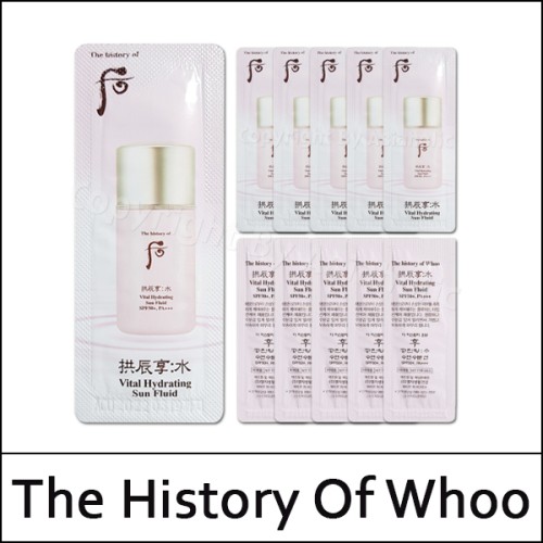 [The History Of Whoo] (sg) Gongjinhyang Vital Hydrating Sun Fluid 1ml*120ea(Total 120ml) / 수 수분 선 / 451(41)/561(51)25(7) / 20,700 won(R) / S