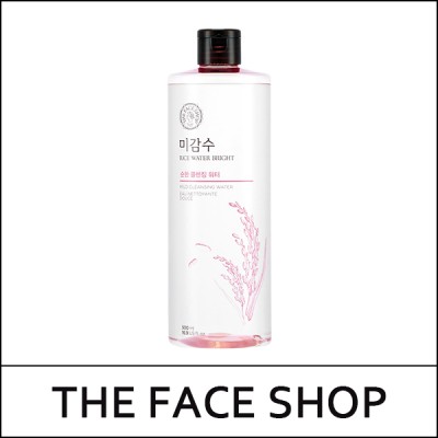 [THE FACE SHOP] ★ Sale 46% ★ (hpL) Rice Water Bright Mild Cleansing Water 500ml / (cu) 16 / 0850() / 16,000 won(0.7)