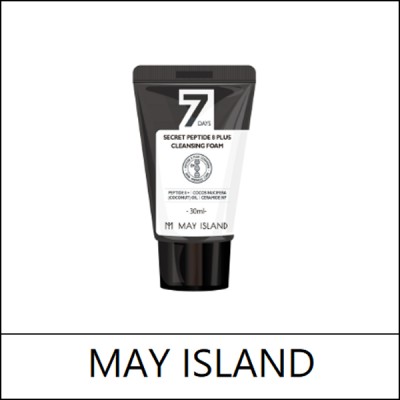 [MAY ISLAND] (s) 7Days Secret Peptide 8 Plus Cleansing Foam 30ml / EXP 2026.06 / Mini Size / 6699(20) / 500 won(R)