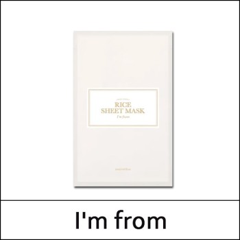 [I'm from] IM FROM (bo) Rice Sheet Mask 20ml * 10ea / EXP 2026.11 / No Box(case) / 7150(6) / 7,000 won(R)