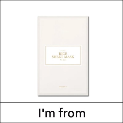 [I'm from] IM FROM (bo) Rice Sheet Mask 20ml * 10ea / No Box(case) / 7150(6) / 17,900 won(R)