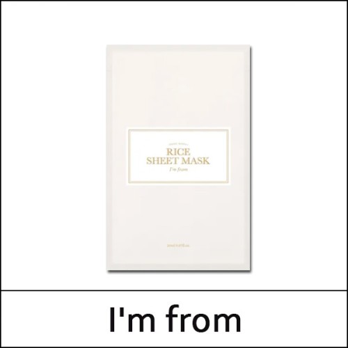 [I'm from] IM FROM (bo) Rice Sheet Mask 20ml * 10ea / EXP 2026.11 / No Box(case) / 7150(6) / 7,000 won(R)