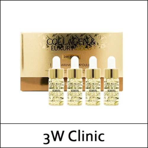 [3W Clinic] (b) Collagen & Luxury Gold Anti-Wrinkle Ampoule 55ml / Box 20/80 / 4715(8) / 8,500 won(R)