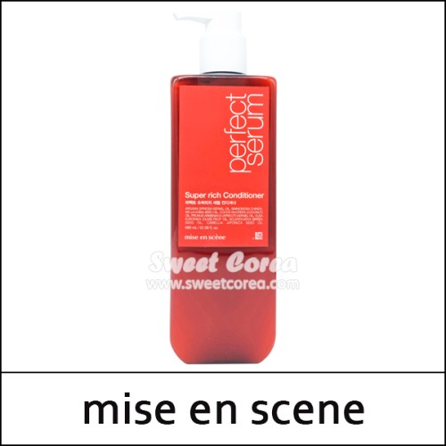 [mise en scene] (a) Perfect Serum Super Rich Conditioner 680ml / EXP 2026.10 / (tt) 17 / (bo) 370199(2) / 4,000 won(R)