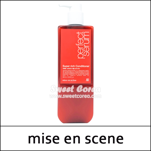 [mise en scene] (a) Perfect Serum Super Rich Conditioner 680ml / EXP 2026.10 / (tt) 17 / (bo) 370199(2) / 2,000 won(R)