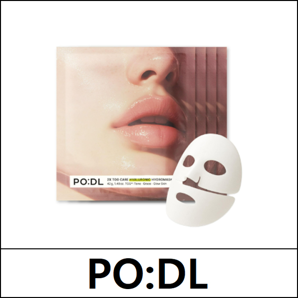 [PO:DL] ★ Sale 40% ★ (jn) PODL 2X TGG Care Hyaluronic Hydromask (42g*4ea) 1 Pack / 411(401)(6R)49 / 24,000 won(6R)
