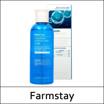 [Farmstay] (a) Collagen Water Full Moist Toner 200ml  / 15/3515(5) / 6,000 won(R)