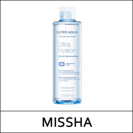 [MISSHA] (hp) Super Aqua Ultra Hyalon Micellar Cleansing Water 500ml / EXP 2026.12 / 1,500 won(R)