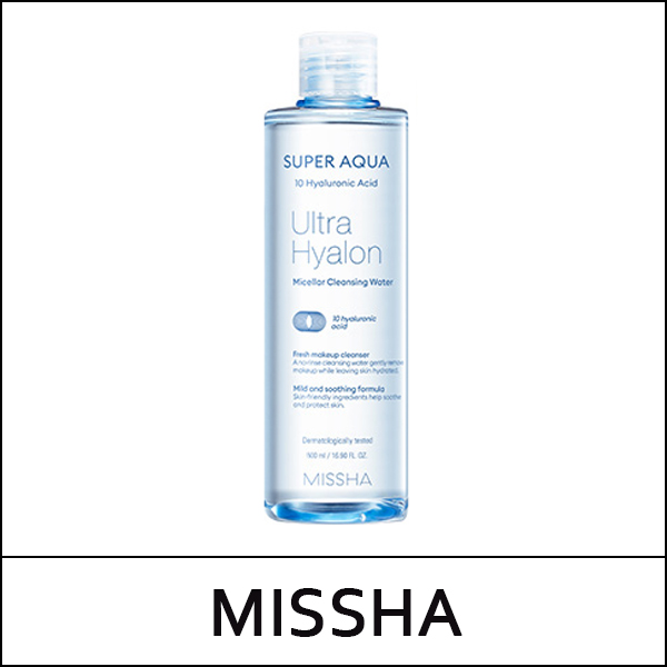 [MISSHA] (hp) Super Aqua Ultra Hyalon Micellar Cleansing Water 500ml / EXP 2026.12 / 2,000 won(R)