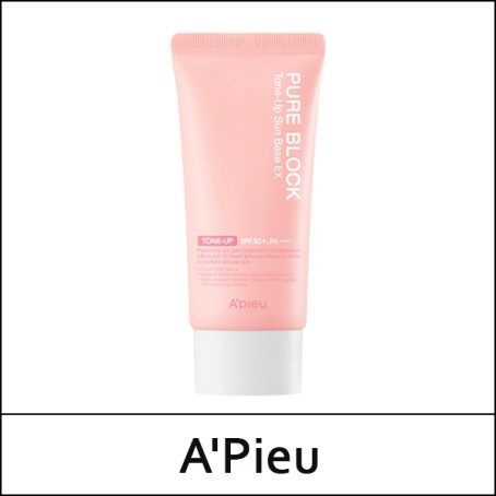 [A'Pieu] ★ Sale 50% ★ (hp) Pure Block Tone Up Sun Base EX 50ml / Box 8 / (db48) / 11,000 won(18) / 재고