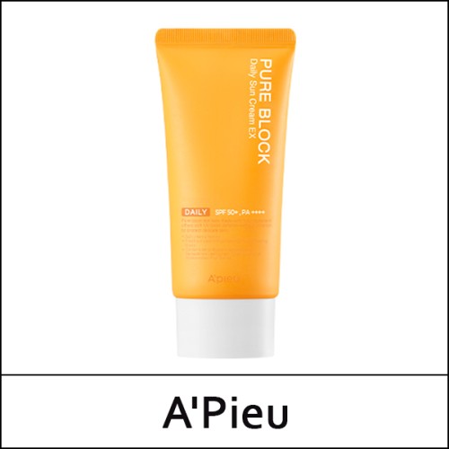 [A'Pieu] (hp) Pure Block Natural Daily Sun Cream EX 100ml / Big Size / EXP 2026.05 / 99(12) / 1,000 won(R)