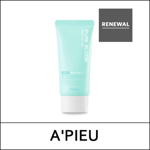 [A'Pieu] ★ Big Sale 50% ★ (hp) Pure Block Aqua Sun Gel EX 50ml / 그린 / EXP 2026.06 / Box 8/99 / 11,000 won(18)