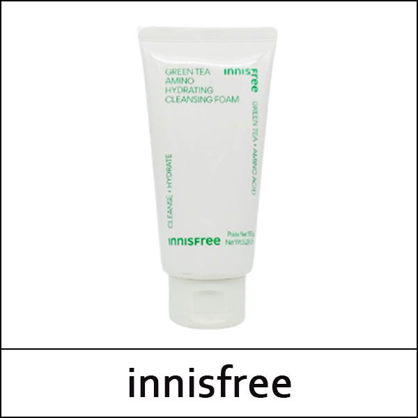 [innisfree] (tt) Green Tea Amino Hydrating Cleansing Foam 150g / EXP 2026.10 / (cu) 06/75 / 2799() / 3,000 won()