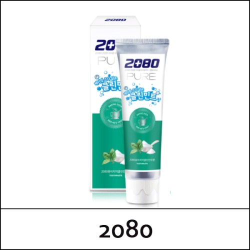 [2080] (b) 2080 Pure Baking Soda Toothpaste 120g / Clean Mint / 베이킹소다담은 / (a) 21/01 / 2104(8) / 1,700 won(R)