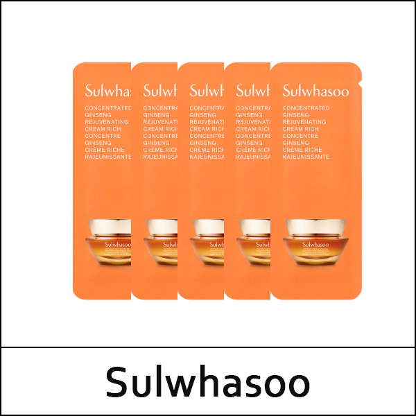 [Sulwhasoo] (sg) Concentrated Ginseng Rejuvenating Cream Rich (1ml*12ea) 1 Pack / 자음생 크림 리치 / 66(06)03(24) / 8,600 won(R) / S