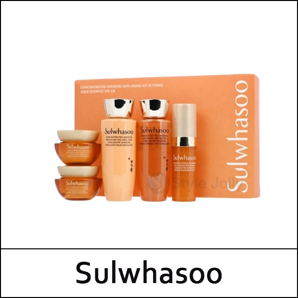 [Sulwhasoo] (sg) Concentrated Ginseng Anti-Aging Kit (5 items) / 451(41)02(9) / 18,400 won(R) / S