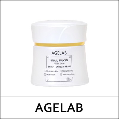 [AGELAB] Snail Mucin All In One Brightening Cream 60g / EXP 2027.01 / Box 100 / 3899(8) / 5,000 won()