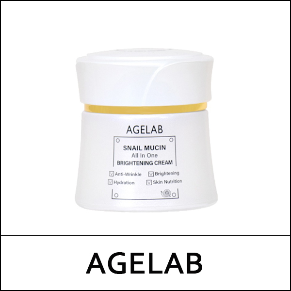 [AGELAB] Snail Mucin All In One Brightening Cream 60g / EXP 2027.01 / Box 100 / 3899(8) / 4,000 won()