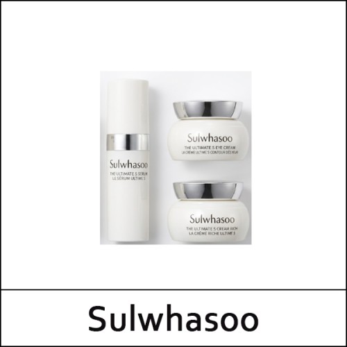 [Sulwhasoo] (sg) Sulwhasoo The Ultimate S Trial Kit [ Cream Rich ] (3 Items) / No Case (Box) / Mini Size / 561(51)15(70) / 19,000 won(R) / S