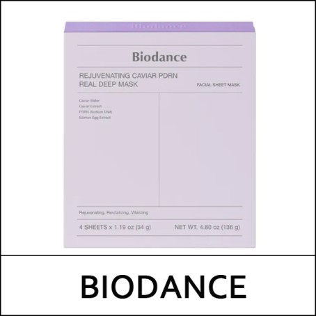 [BIODANCE] (bo) Rejuvenating Caviar PDRN Real Deep Mask (34g*4ea) 1 Pack / 92115(7) / 14,700 won()