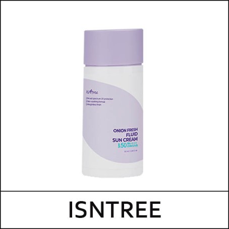 [ISNTREE] ★ Sale 49% ★ (b) Onion Fresh Fluid Sun Cream 50ml / Box 50 / (jh) 601 / 81150(15) / 24,000 won()