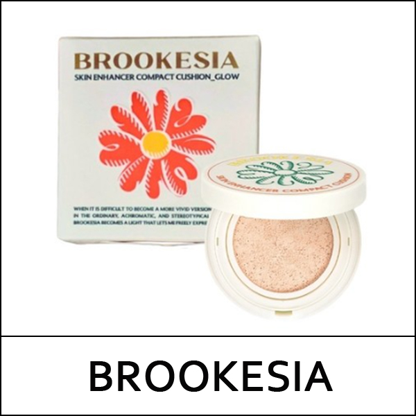 [BROOKESIA] (sg) Skin Enhancer Compact Cushion Glow 12g / EXP 2026.12 / #15 Light Rosy / 231(21)99(18) / 4,000 won(R)