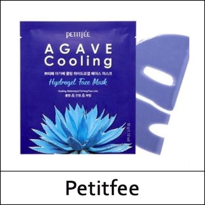 [Petitfee] ★ Sale 63% ★ (sd) Agave Cooling Hydrogel Face Mask (32g*5ea) 1 Pack / Box 30 / 6601(6) / 20,000 won(6) / sold out