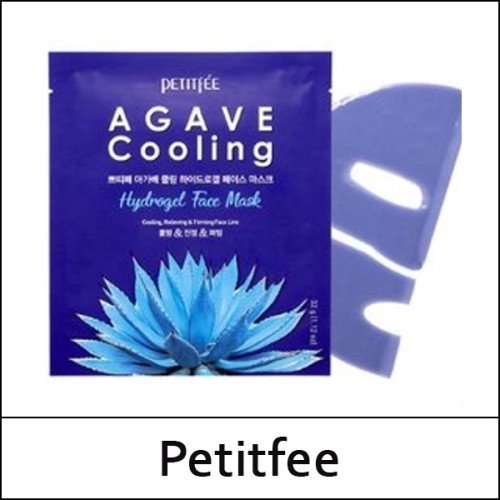 [Petitfee] (sd) Agave Cooling Hydrogel Face Mask (32g*5ea) 1 Pack / EXP 2026.11 / Box 30 / 6699(6) / 3,000 won(R)
