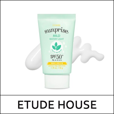 [ETUDE HOUSE] ★ Sale 70% ★ (tt) Sunprise Mild Watery Light SPF50+ PA++++ 50g / EXP 2026.10 / Box 48 / (cu) 17 / 0701(18) / 14,000 won(18)