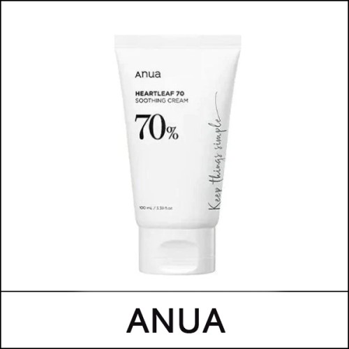 [ANUA] (b) Heartleaf 70 Soothing Cream 100ml /  EXP 2027.05 / 12299(9) / 18,000 won(R) / 부피무게